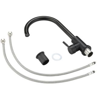 Смеситель для кухни Orange Steel M99-009b Черный матовый